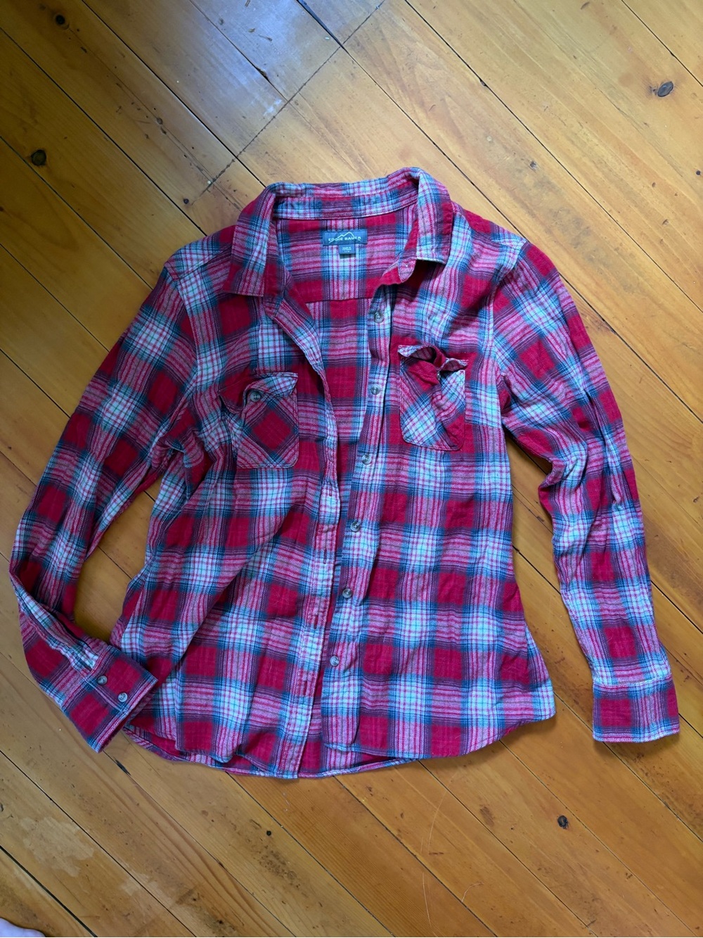 Eddie Bauer Plaid Button-Down Shirt